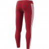 ADIDAS leggings sportivi righe lato bordeaux donna