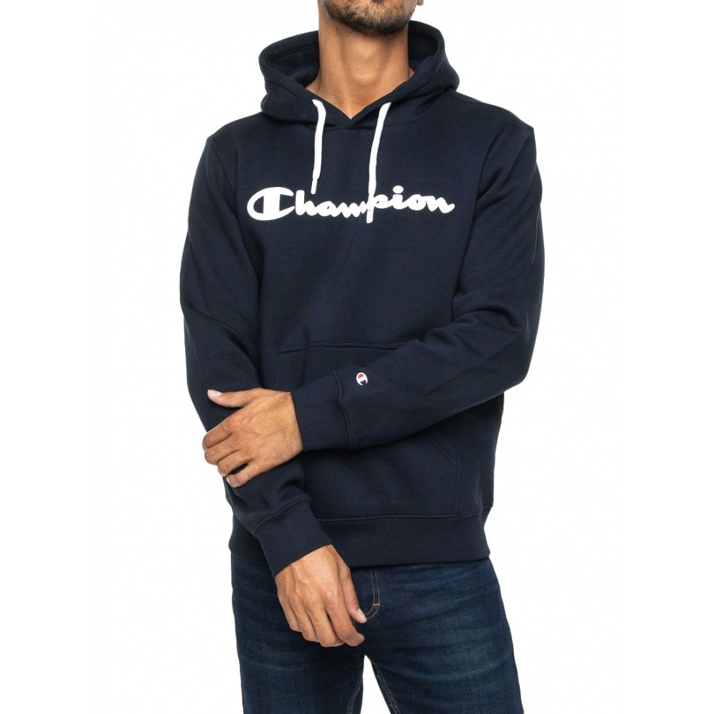 Champion Felpa Palestra Logo Legacy Blu Uomo - Acquista online su Sportland