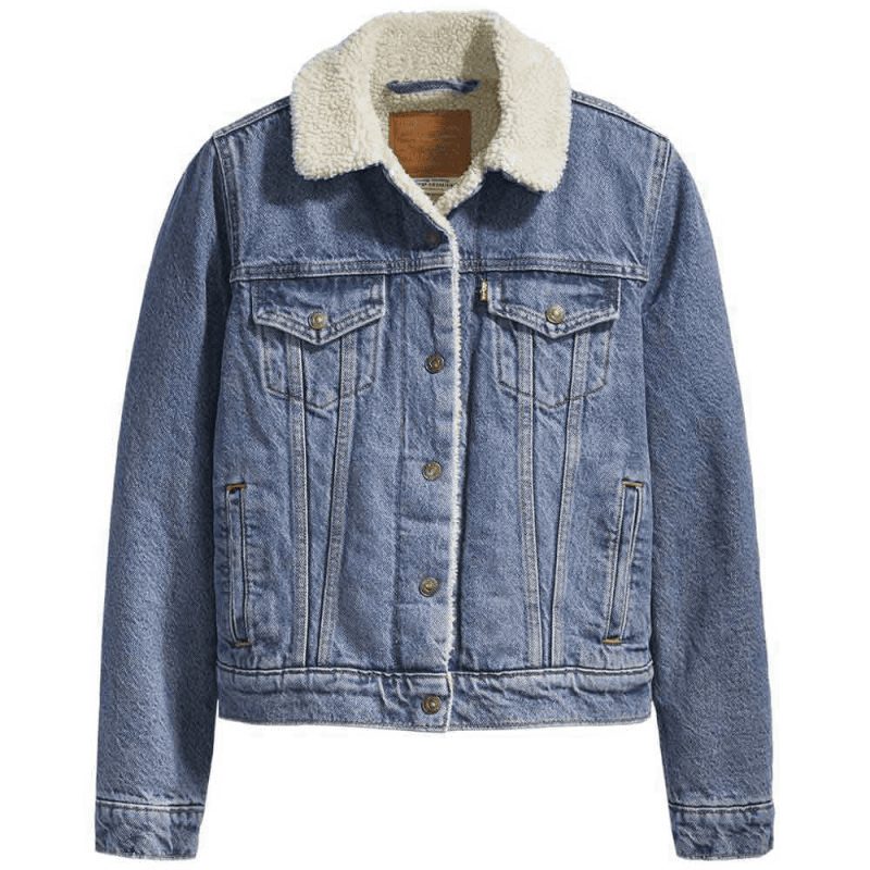 giacca jeans pelo donna