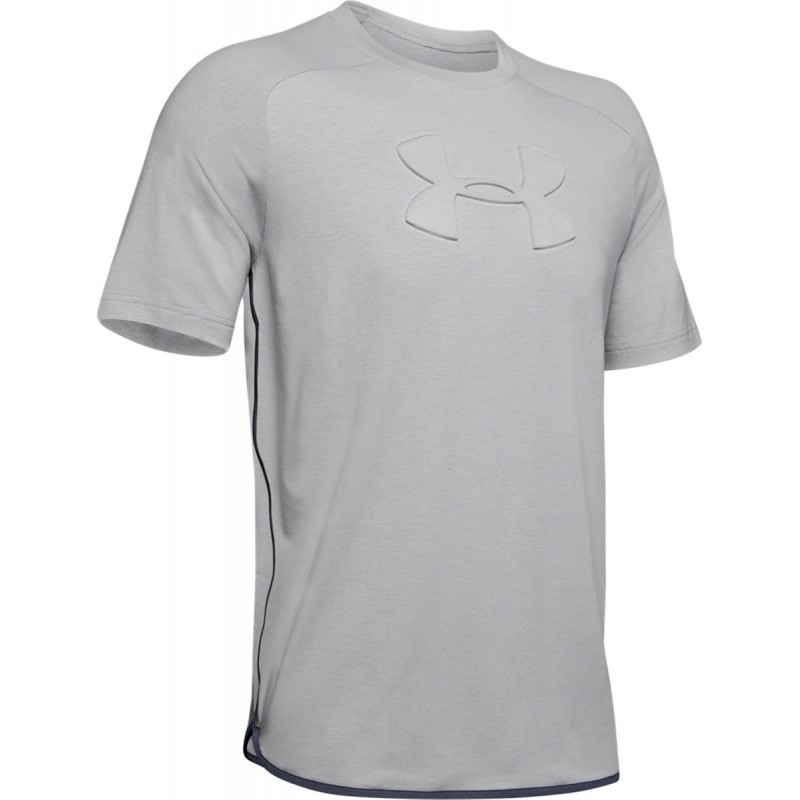 magliette under armour bambino grigio