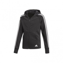 ADIDAS originals felpa girl triband con cappuccio nero uomo