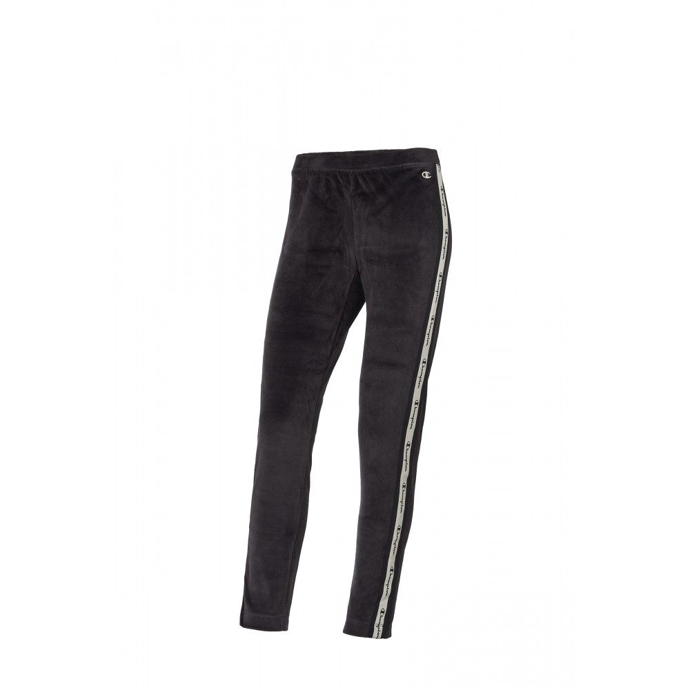 Champion Leggings Sportivi Banda Nero Donna S