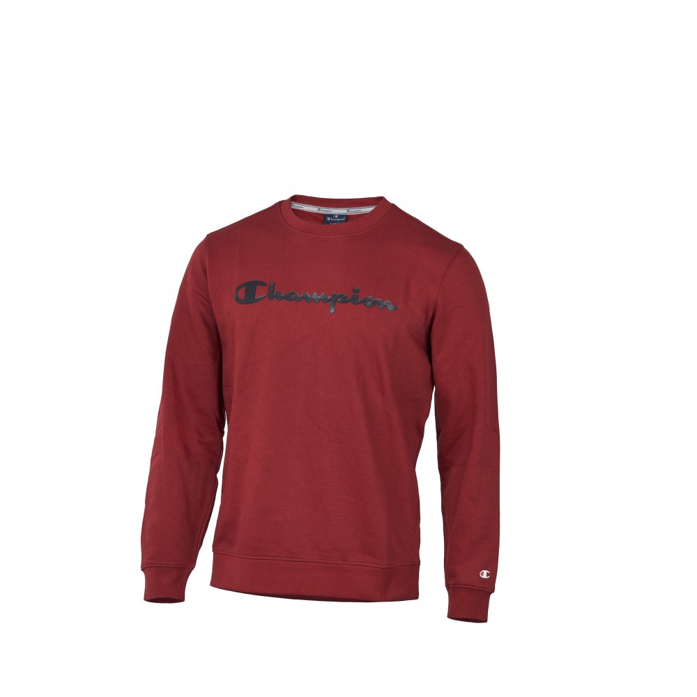 Champion Felpa Palestra Girocollo Rosso Uomo Acquista online su Sportland