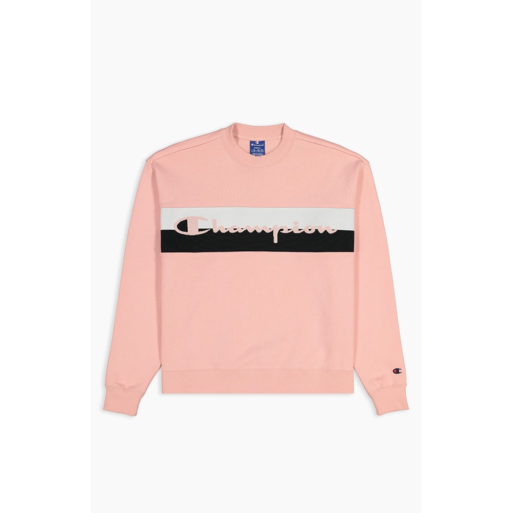 champion felpa palestra crop logo rosa donna xs uomo