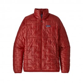Patagonia Giacca Alpinismo Piuma Micro Puff Rosso Uomo