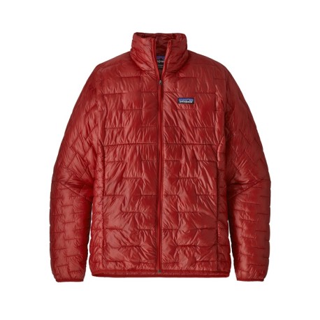 Patagonia Giacca Alpinismo Piuma Micro Puff Rosso Uomo