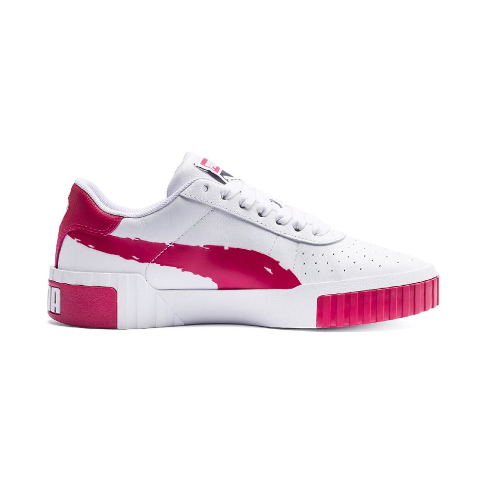 Puma Sneakers Cali Brushed Bianco Rosso Donna EUR 37 / UK 4