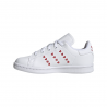 ADIDAS originals sneakers stan smith c ps bianco rosso bambino