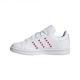 ADIDAS originals sneakers stan smith c ps bianco rosso bambino