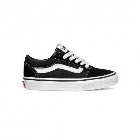 Vans Sneakers Ward Suede Canvas Nero Bianco Bambino