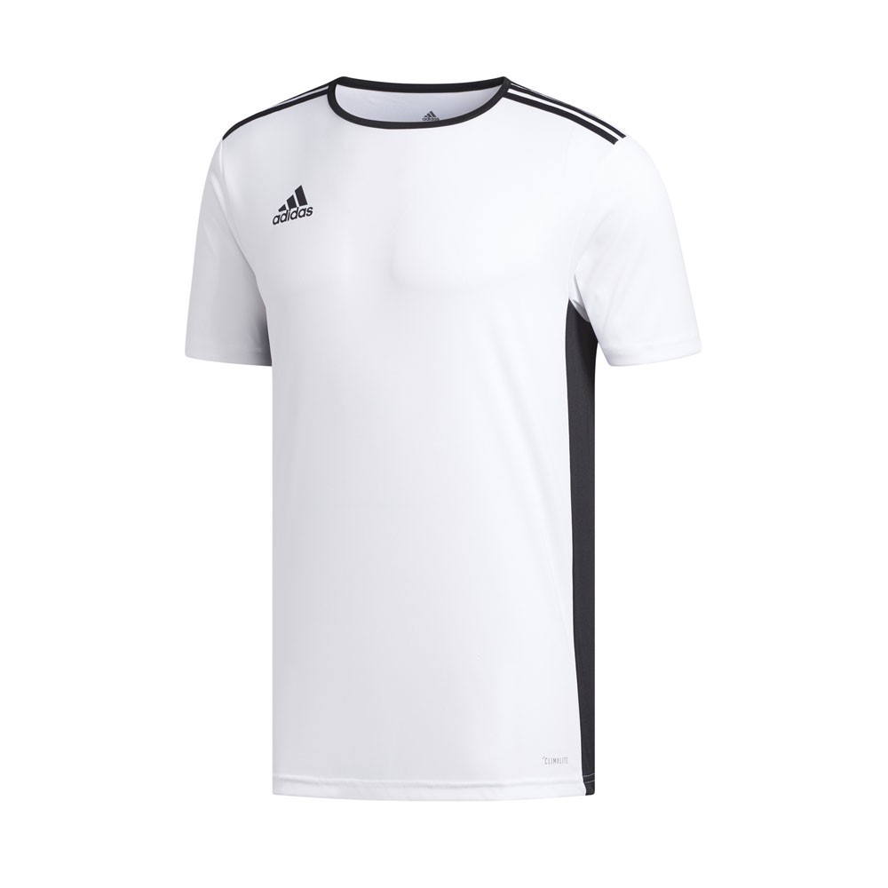 ADIDAS maglia calcio entrada 18 team bianco nero uomo 7-8 Anni