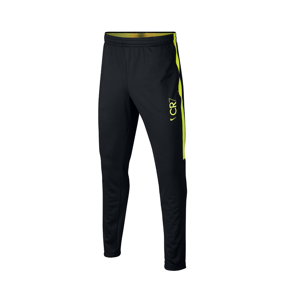 Nike Pantaloni Allenamento Calcio Cr7 Nero Giallo Ragazzo S