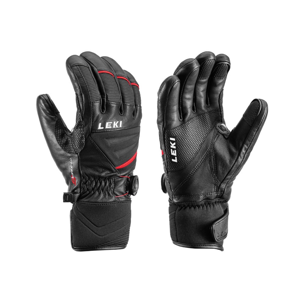 Leki Guanti Sci Griffin Tune S Boa Nero Rosso Uomo - Acquista