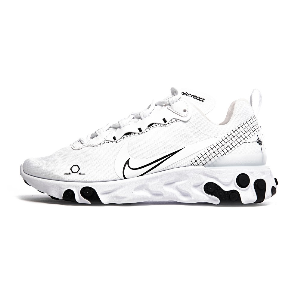 nike react element 55 uomo bianche