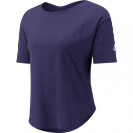 Nike Maglia Running Manica Corta Air Viola Bianco Uomo