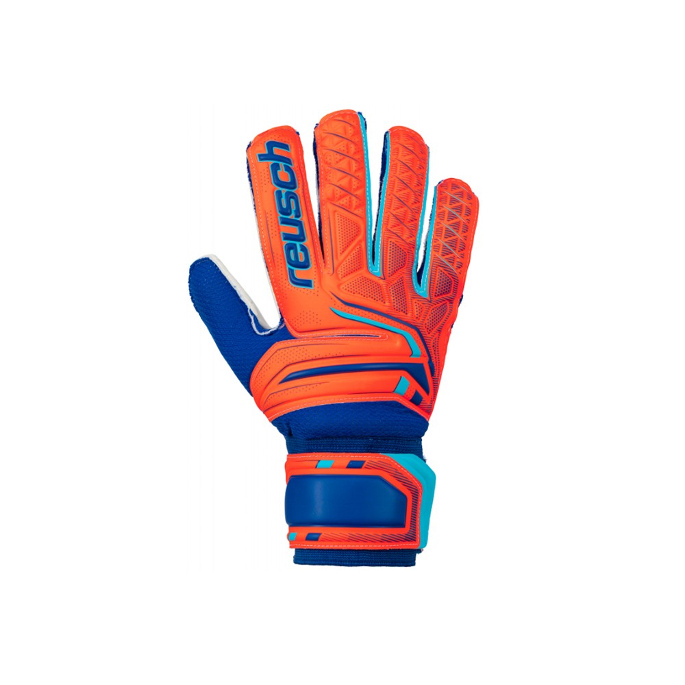 Reusch Guanti Calcio Attrakt Sd Arancio Blu Uomo 9.5 / L