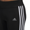 ADIDAS leggings running 7/8 3 stripes nero donna