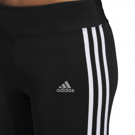 ADIDAS leggings running 7/8 3 stripes nero donna
