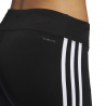 ADIDAS leggings running 7/8 3 stripes nero donna