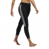 ADIDAS leggings running 7/8 3 stripes nero donna