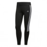 ADIDAS leggings running 7/8 3 stripes nero donna