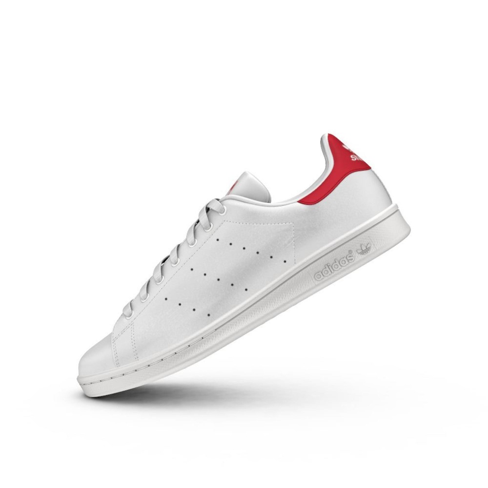 stan smith bianco rosso