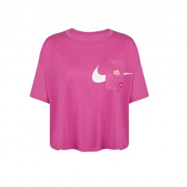 Nike Maglietta Palestra Crop Top Pro Rosa Donna