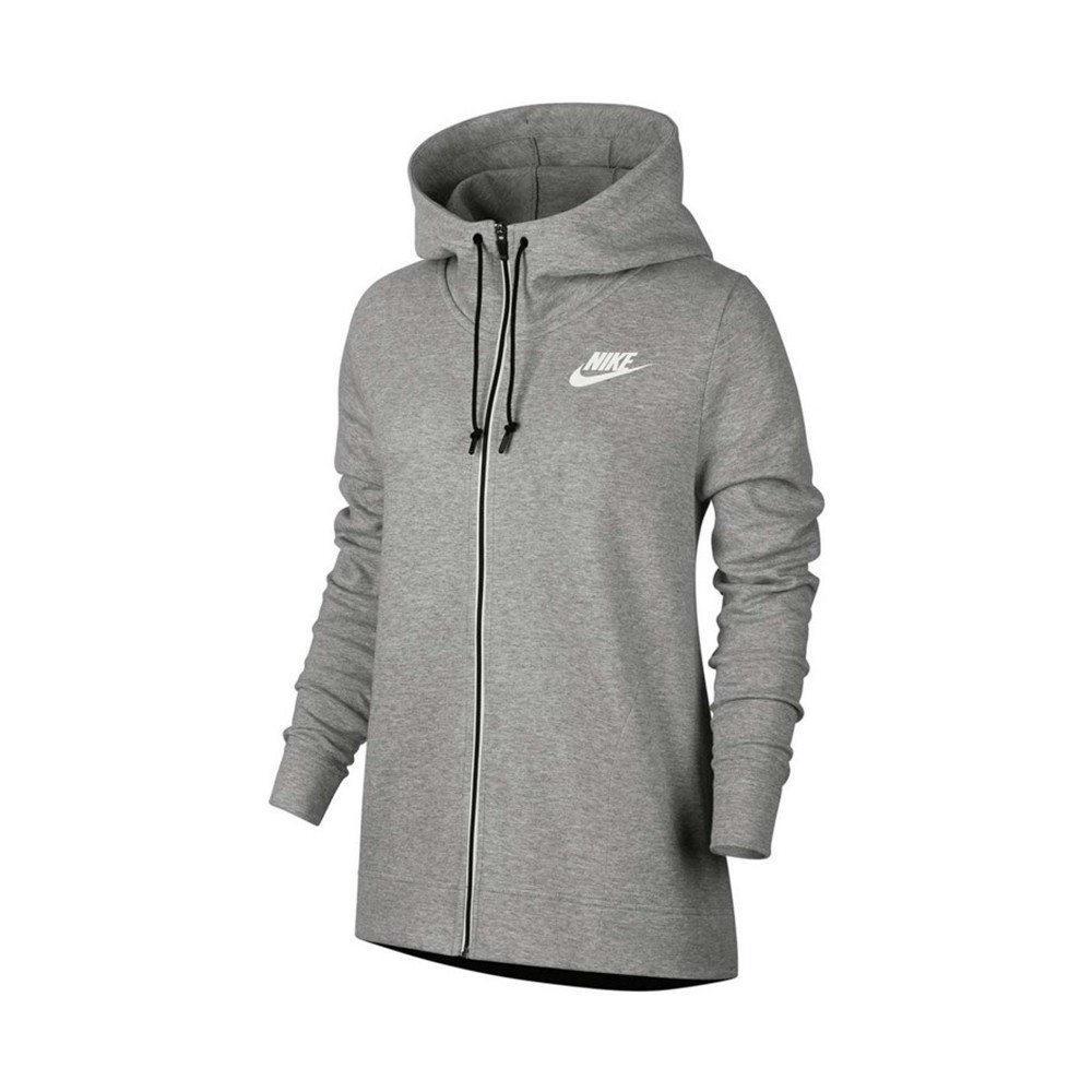 Nike Felpa F Zip E Cappuccio Tech Fleece Grigio Donna - Acquista online su  Sportland