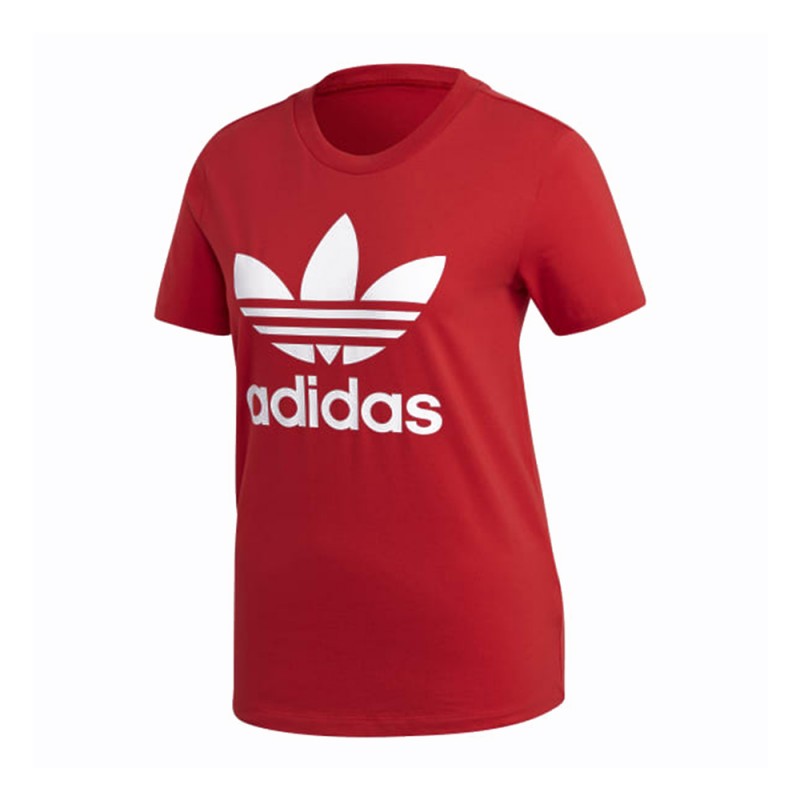 ADIDAS originals t-shirt big logo rosso donna - Acquista online su Sportland