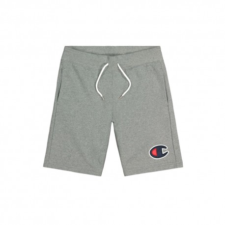 Champion Shorts Logo Grigio Uomo