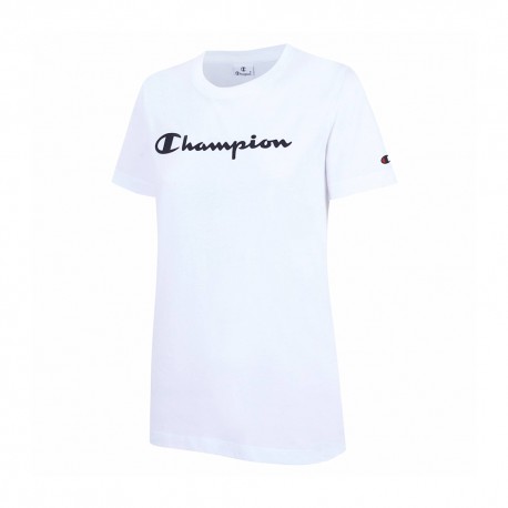 Champion T-Shirt Girocollo Bianco Donna
