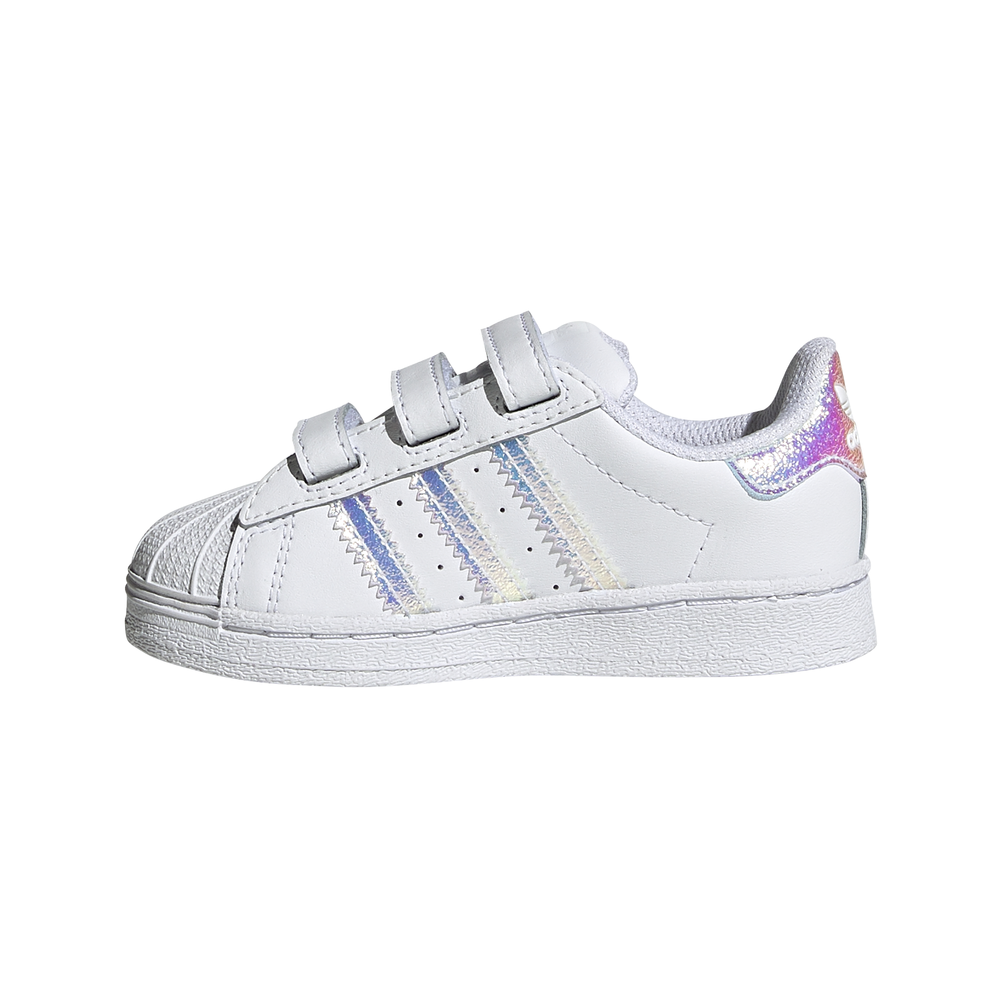 ADIDAS originals sneakers superstar tdv bianco argento baby