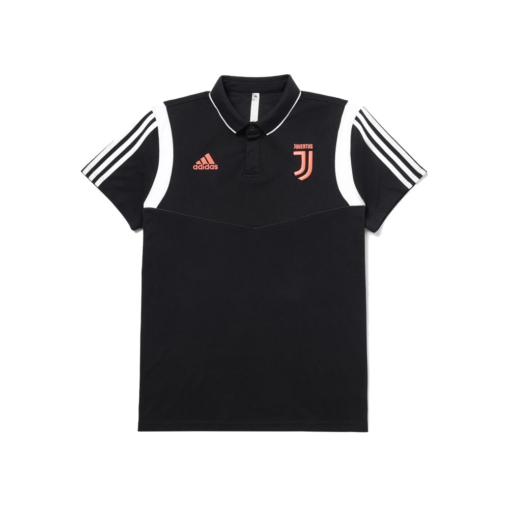 ADIDAS polo juve cotton nero bianco uomo - Acquista online su Sportland