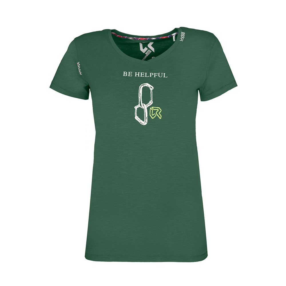 Image of Rock Experience Maglia Trekking Calypso Verde Donna L