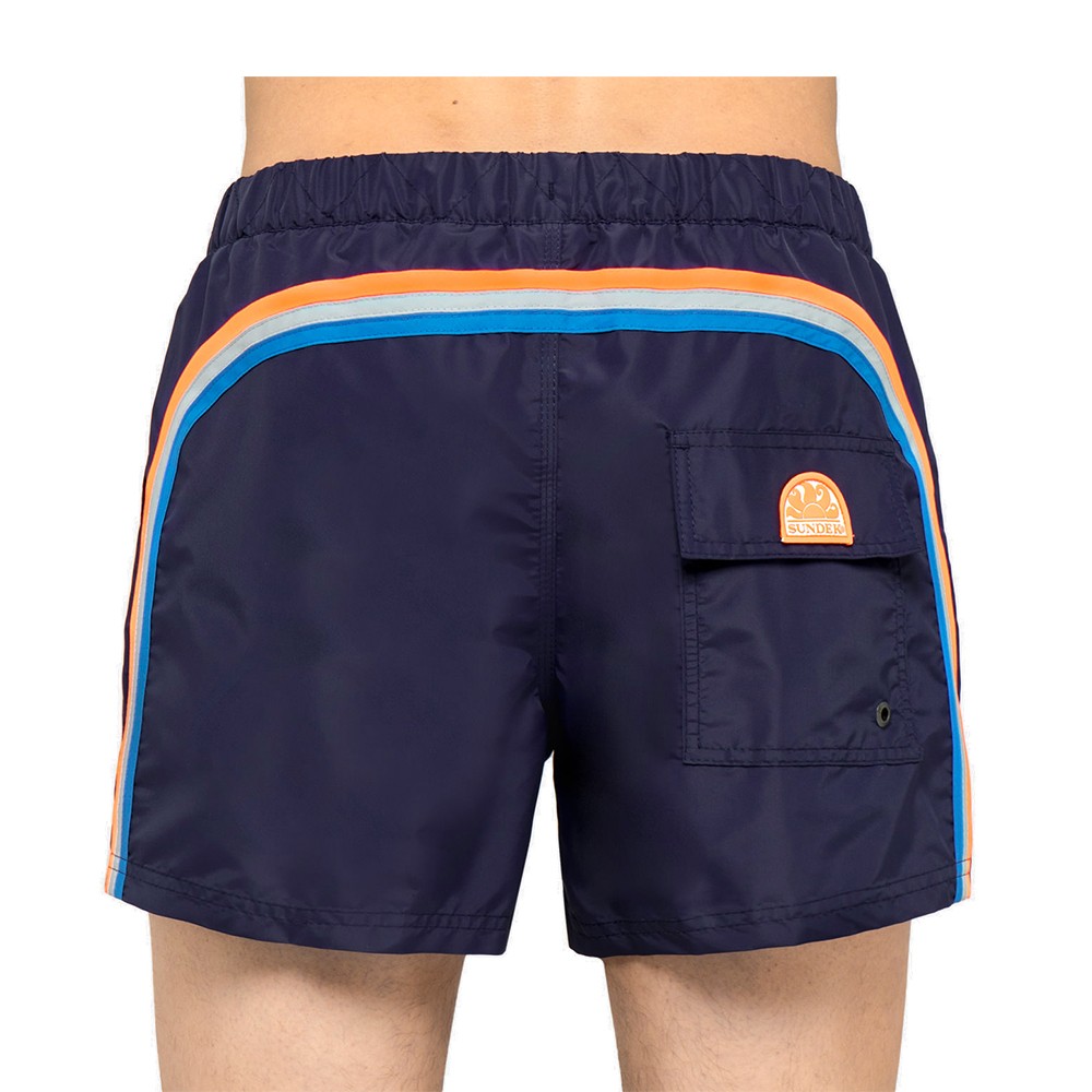 Sundek Costume Boxer Corto Bottone Blu Uomo Acquista online su Sportland