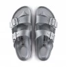 Birkenstock Sandali Gomma Arizona Grigio Metallico Unisex