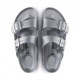 Birkenstock Sandali Gomma Arizona Grigio Metallico Unisex