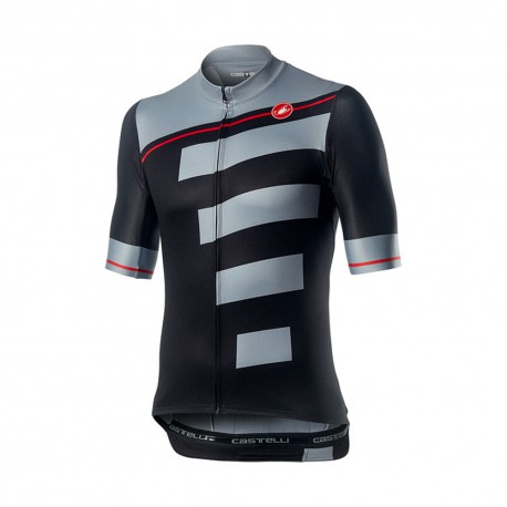 Castelli Maglia Ciclismo Mm Trofeo Jy Light Nero Grigio Uomo