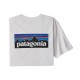 Patagonia Maglia Trekking P-6 Responsabili-Tee Bianco Uomo