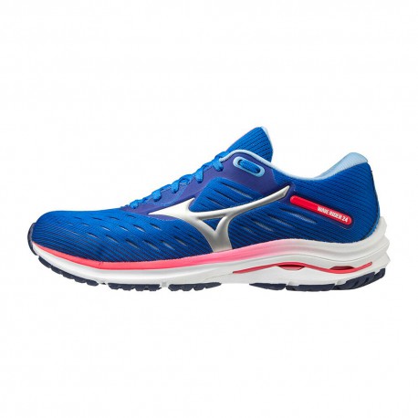 Mizuno Scarpe Running Wave Rider 24 Princess Blu Arctic Ice Donna