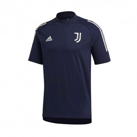 Adidas Maglia Calcio Juve Cotton 20/21 Blu Grigio Uomo