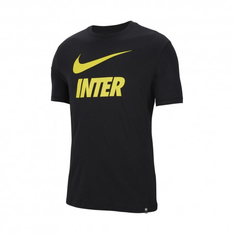 Nike Maglia Calcio Inter Tr Ground Nero Giallo Uomo