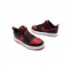 Nike Sneakers Court Borough Low 2 Psv Nero Rosso Bambino