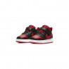 Nike Sneakers Court Borough Low 2 Td Nero Rosso Bambino