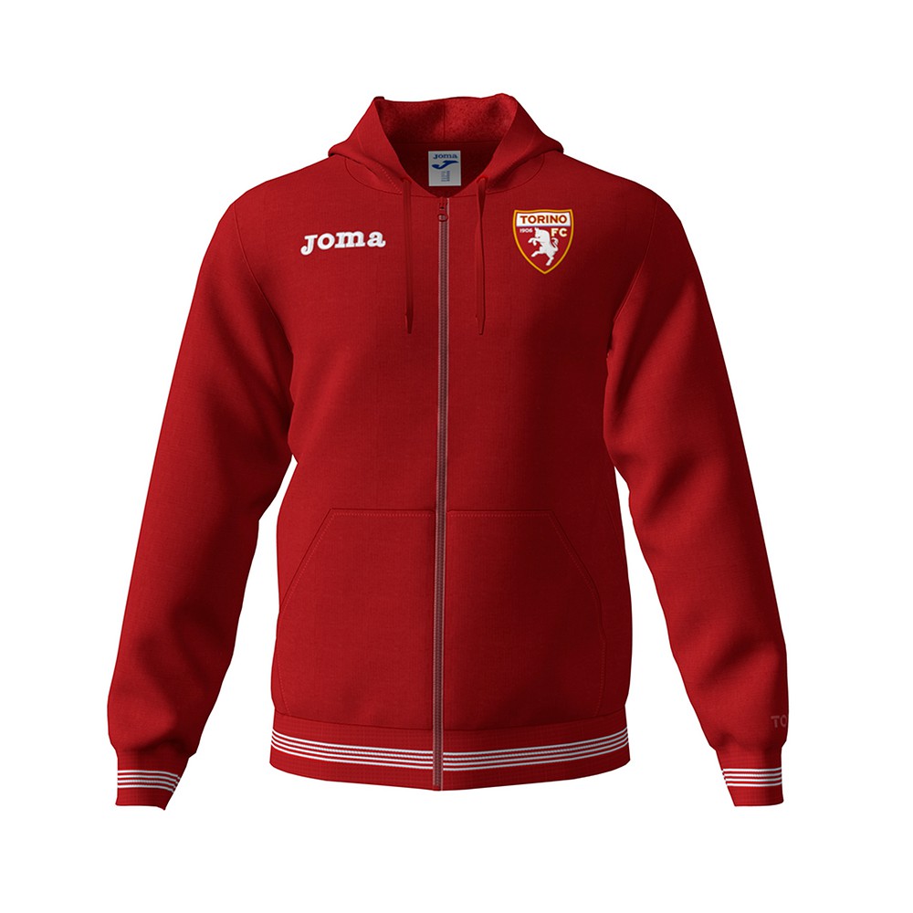 Joma Sport Felpa Calcio C/Capp Zip Torino Free Time Granata Uomo - Acquista  online su Sportland