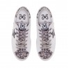 2star Sneakers Low High Sole Bianco Maculato Donna