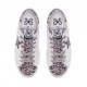 2star Sneakers Low High Sole Bianco Maculato Donna