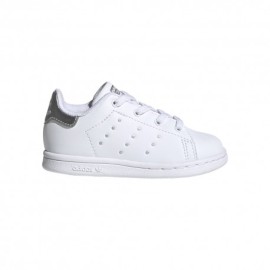 ADIDAS originals sneakers stan smith el i bianco argento bambina