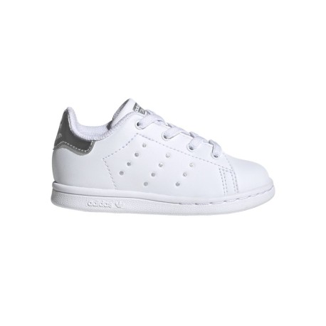 ADIDAS originals sneakers stan smith el i bianco argento bambina