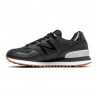 New Balance Sneakers 574 Lea Nero Argento Donna